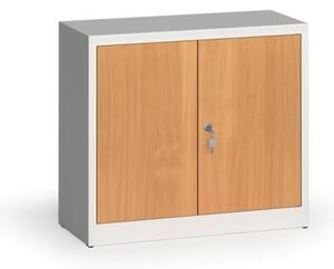 Zvárané skrine s lamino dverami, 800 x 920 x 400 mm, RAL 7035/wenge