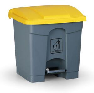 Nášľapný viacúčelový kôš na odpadky 87 litrov, 480 x 360 x 820 mm, žltá