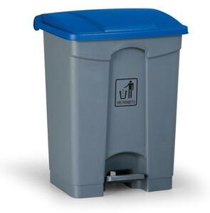 Nášľapný viacúčelový kôš na odpadky 68 litrov, 480 x 330 x 560 mm, modrá
