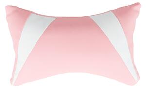 KONDELA Kancelárske/herné kreslo, ružová/biela, PINKY