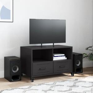 TV skrinka čierna 68x39x43,5 cm oceľ