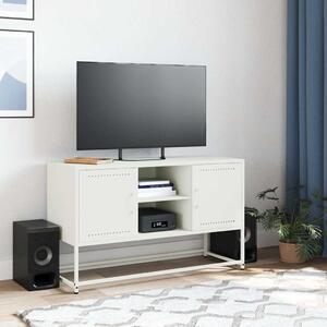 TV skrinka biela 100,5x39x60,5 cm oceľ