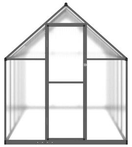 Skleník s podkladovým rámom antracitový 334x169x195 cm hliník