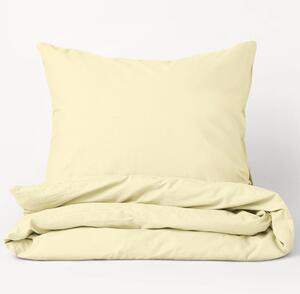 Goldea bavlnené posteľné obliečky - smotanové 140 x 220 a 70 x 90 cm