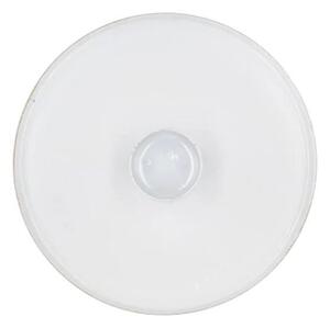Bielo - zlatý antik kovový svietnik Marrakech white - Ø 10*2,5 cm - daan kromhout