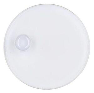 Bielo - zlatý antik kovový svietnik Marrakech white - Ø 12*3 cm - daan kromhout