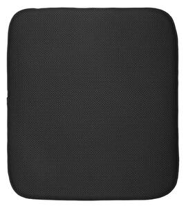 Čierna podložka na umytý riad iDesign iDry, 45,7 × 40,6 cm
