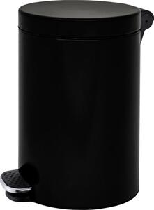 Nášľapný odpadkový kôš 30 L, lakovaný čierny, plynulé zatváranie