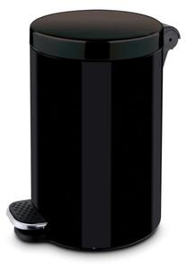 Interiérový nášľapný odpadkový kôš, 5 l, lakovaný čierny