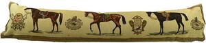 Béžový gobelinový dlhý vankúš s koňmi Horses - 90*15*20cm - Mars & More