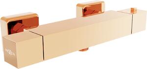 MEXEN - Cube termostatická batéria sprchová - ružovo zlatá - 77200-60