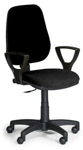 Kancelárska stolička COMFORT PK s podpierkami rúk, čierna