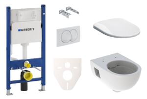 Cenovo zvýhodnený závesný WC set Geberit do ľahkých stien / predstenová montáž + WC Geberit Selnova SIKOGES5S0