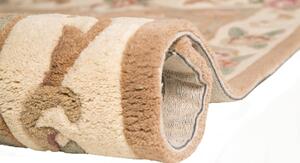 Béžový vlnený koberec Flair Rugs Aubusson, 67 × 127 cm