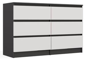 Komoda MALWA M6 120 - antracit + biela