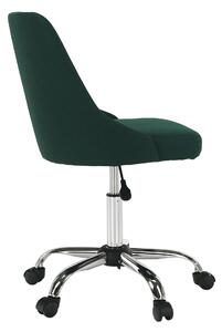 KONDELA Kancelárska stolička, smaragdová/chróm, EDIZ