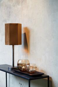 Hnedé zamatové tienidlo Hexagon brown - 24*24*30 cm/ E27 - Light & Living