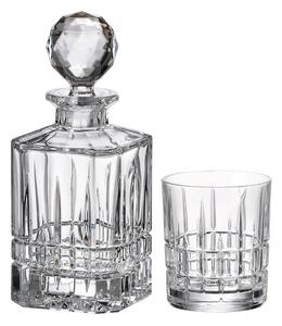 Bohemia Crystal Whisky set Dover 99999/15720/861 (set 1 karafa + 6 pohárov)