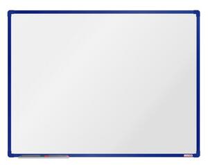 Biela magnetická popisovacia tabuľa boardOK, 1200 x 900 mm, modrý rám