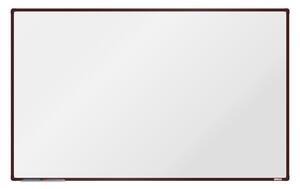 Biela magnetická popisovacia tabuľa boardOK, 2000 x 1200 mm, hnedý rám