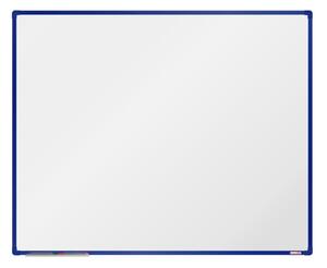 Biela magnetická popisovacia tabuľa boardOK, 1500 x 1200 mm, modrý rám