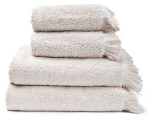 Súprava 2 krémovobielych uterákov a 2 osušiek zo 100% bavlny Selection, 50 × 90 + 70 × 140 cm