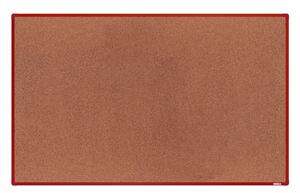 Korková nástenka boardOK v hliníkovom ráme, 2000 x 1200 mm, červený rám