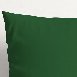 Goldea bavlnená obliečka na vankúš - tmavo zelená 45 x 45 cm