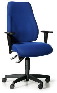 Kancelárska stolička EXETER LADY s podpierkami rúk, modrá