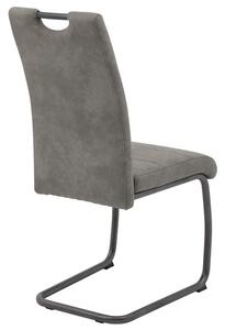 Jedálenská stolička Flora II, šedá vintage látka