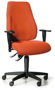 Kancelárska stolička EXETER LADY s podpierkami rúk, oranžová