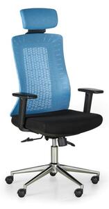 Kancelárska stolička EDEN, modrá/čierna