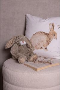 Obliečka na vankúš s motívom zajačika a srdiečok Bunnies in Love - 45*45 cm - Clayre & Eef