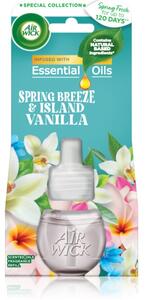 Air Wick Spring Fresh Spring Breeze & Island Vanilla elektrický osviežovač vzduchu náhradná náplň 19 ml