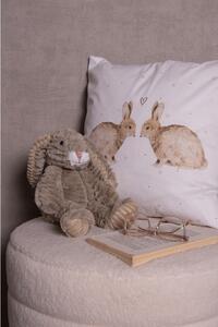 Bavlnená obliečka na vankúš s motívom králikov Bunnies in Love - 45*45 cm - Clayre & Eef