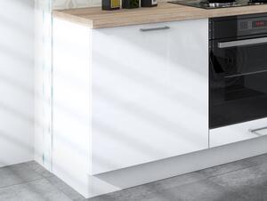 Dolná kuchynská skrinka One ES60, pravá, biely lesk, šírka 60 cm