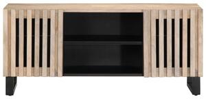 TV skrinka, biela 105x34x46 cm, mangový masív