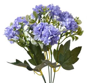 Dekorácia umelá kvetina s fialovými kvetmi - 15*8*30 cm - Clayre & Eef