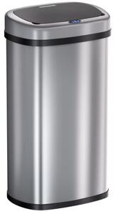 Bezdotykový Jumbo odpadkový kôš 70l strieborná USB kábel zdarma