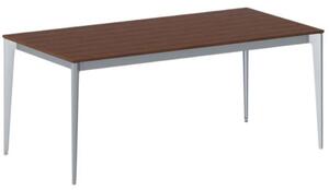 Kancelársky stôl PRIMO ACTION, sivostrieborná podnož, 1800 x 900 mm, čerešňa