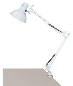 Rabalux 4214 lampa so svorkou pre písací stôl Arno, biela