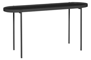 Čierny konzolový kovový stolík Hübsch Kantorro, dĺžka 100 cm