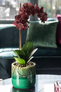 Dekorácia umelá kvetina Orchidea s kvetináčom - 23*23*50 cm - J-Line by Jolipa