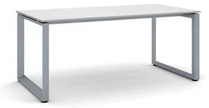 Kancelársky stôl PRIMO INSPIRE, sivostrieborná podnož, 1800 x 900 mm, sivá