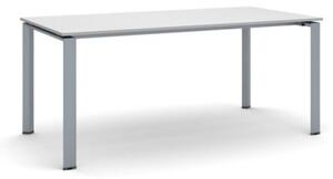 Rokovací stôl INFINITY so sivostriebornou podnožou 1800 x 900 x 750 mm, sivá