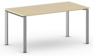Rokovací stôl INFINITY so sivostriebornou podnožou 1600 x 800 x 750 mm, wenge