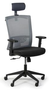 Kancelárska stolička FELIX, sivá