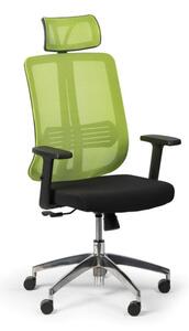 Kancelárska stolička CROSS, zelená
