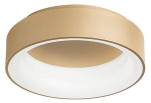 Stropné LED svetlo Noah, zlatá farba, Ø 60 cm, kov,, Mosadz / zlato, Obývacia izba / jedáleň, Hliník, Moderný, Závesné svietidlo