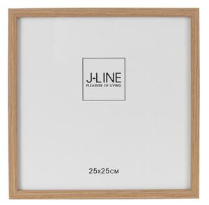 Hnedý drevený fotorámik Ninna XL - 27*1,5*27 cm / 25*25 cm - J-Line by Jolipa